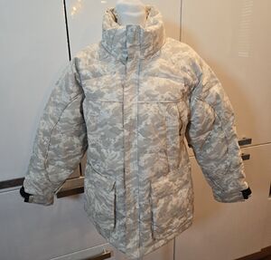 Obermeyer Limelight Camo Insulated Puffer Ski Snow Jacket Size 12 Junior